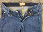 Paige Jeans Peg Straight Womens Blue Stretch Denim Size 27