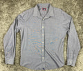 UNTUCKit Button Down Shirt Wrinkle Free Men's Blue Long Sleeve  Size L