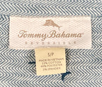 Tommy Bahama Reversible Quarter Zip Pullover Sweatshirt Blue Mens Mint Sz Small