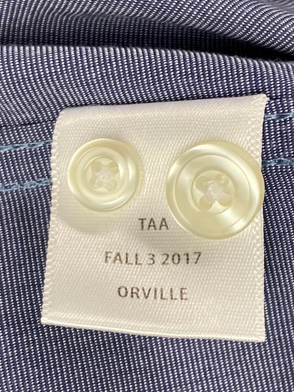 UNTUCKit Button Down Shirt Wrinkle Free Men's Blue Long Sleeve  Size L