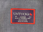 UNTUCKit Button Down Shirt Wrinkle Free Men's Blue Long Sleeve  Size L