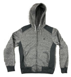 Rocawear Hoodie Jacket Quilted Panels Men's Gray Size S