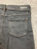 Pilcro and The Letterpress Anthropologie Black Stet Denim Bermuda Shorts 27