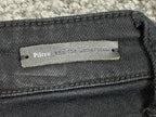 Pilcro and The Letterpress Anthropologie Black Stet Denim Bermuda Shorts 27