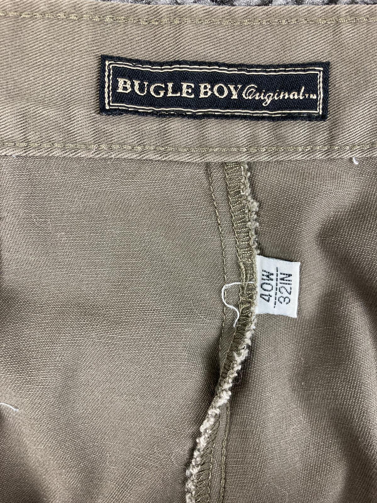 Vintage Bugle Boy Khakis Pants Mens Comfort Fit Tan 100% Pleated Chino Sz 40x32