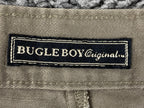 Vintage Bugle Boy Khakis Pants Mens Comfort Fit Tan 100% Pleated Chino Sz 40x32