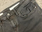 Pilcro and The Letterpress Anthropologie Black Stet Denim Bermuda Shorts 27