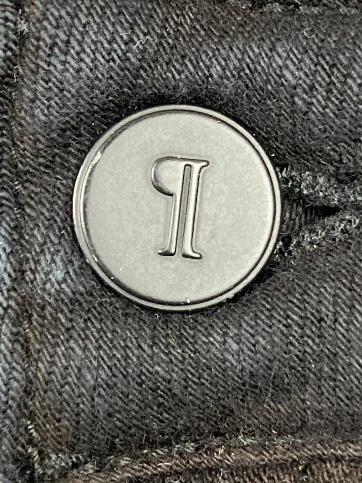 Pilcro and The Letterpress Anthropologie Black Stet Denim Bermuda Shorts 27