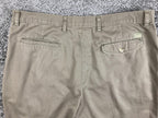 Vintage Bugle Boy Khakis Pants Mens Comfort Fit Tan 100% Pleated Chino Sz 40x32