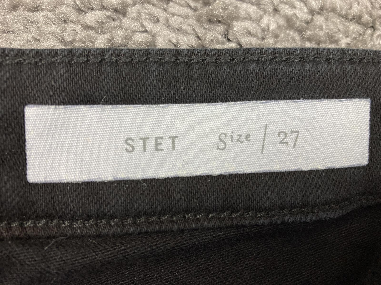 Pilcro and The Letterpress Anthropologie Black Stet Denim Bermuda Shorts 27
