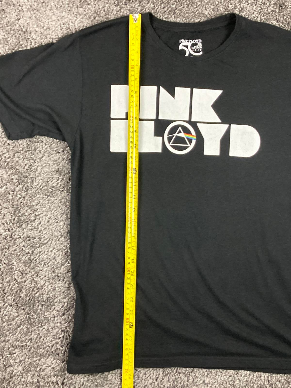 Pink Floyd T-Shirt Men's Black White Graphic The Dark Side of the Moon Size L