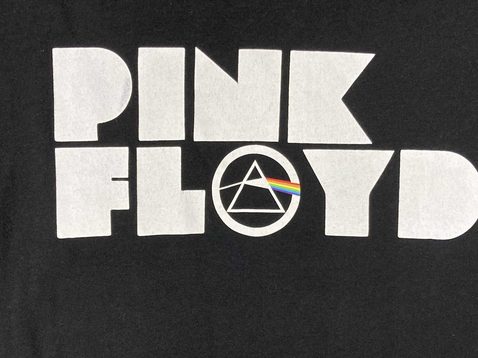 Pink Floyd T-Shirt Men's Black White Graphic The Dark Side of the Moon Size L