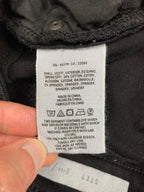 Pilcro and The Letterpress Anthropologie Black Stet Denim Bermuda Shorts 27