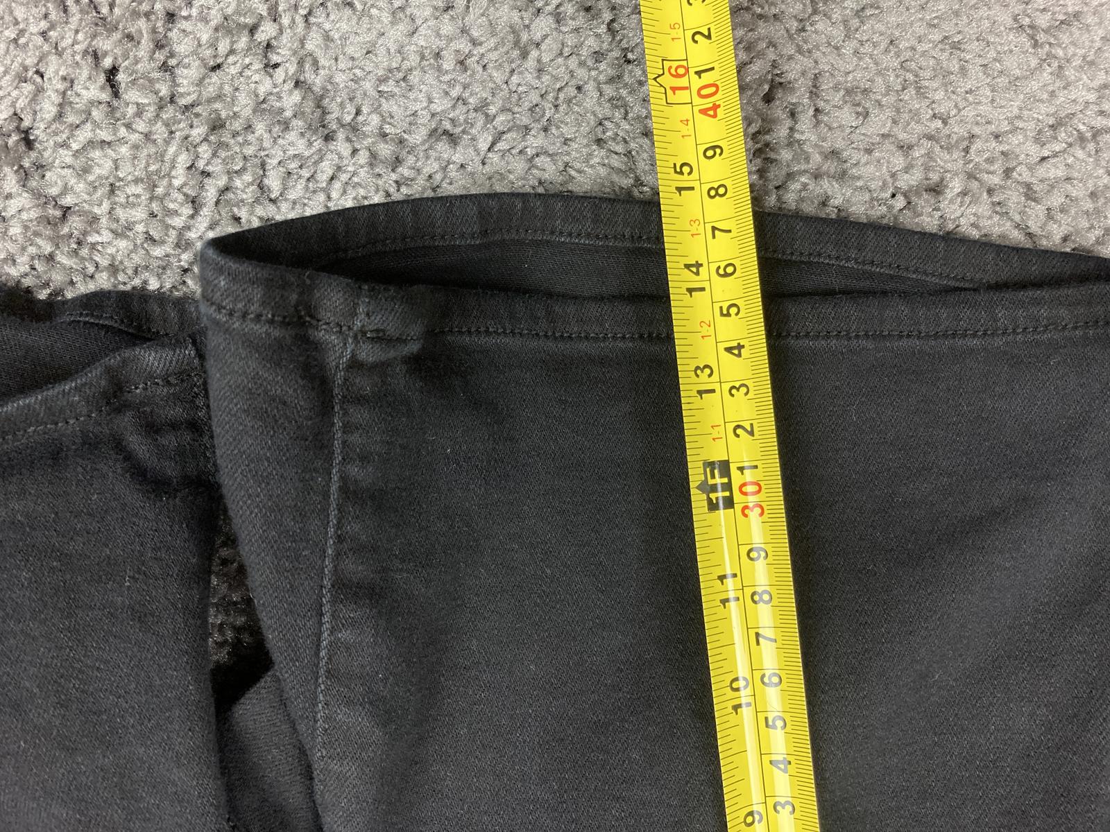 Pilcro and The Letterpress Anthropologie Black Stet Denim Bermuda Shorts 27