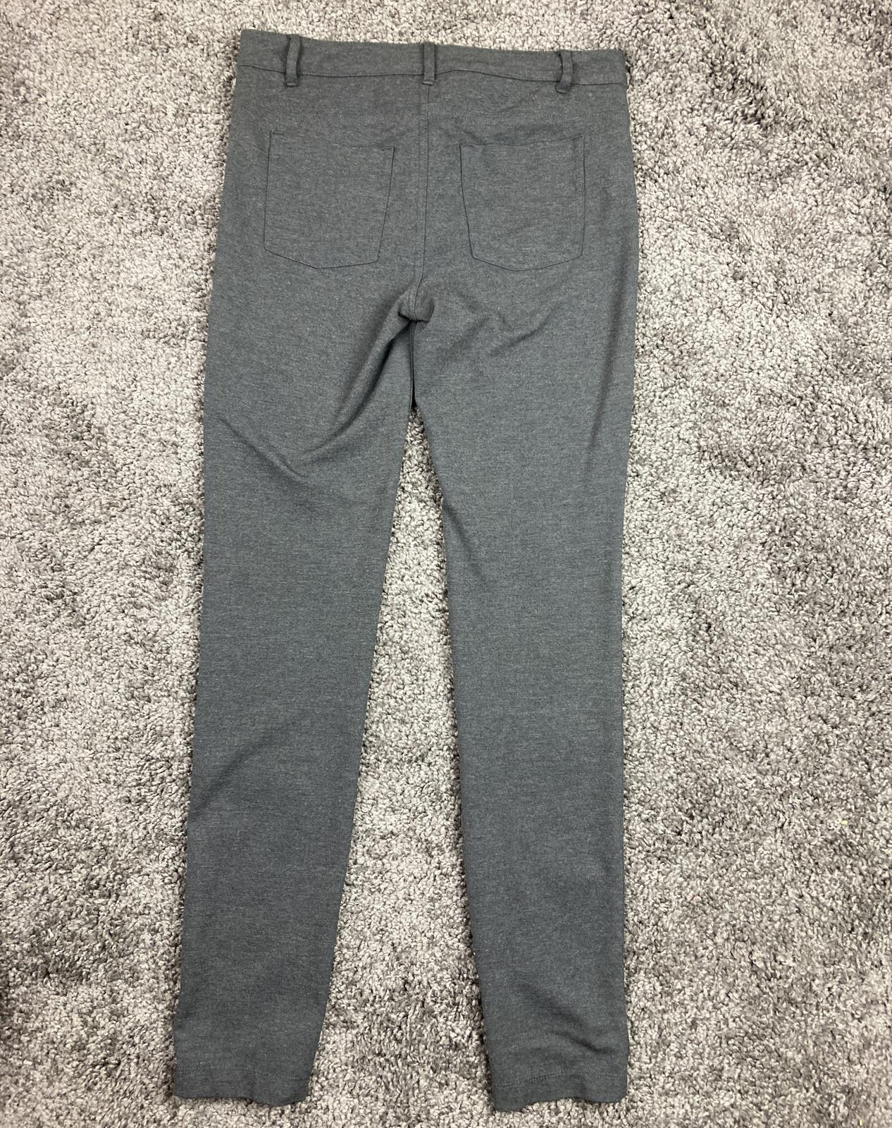 Athleta Avenue Ponte Skinny Knit Pants Women's Sz S Dark Charcoal Gray Stretch