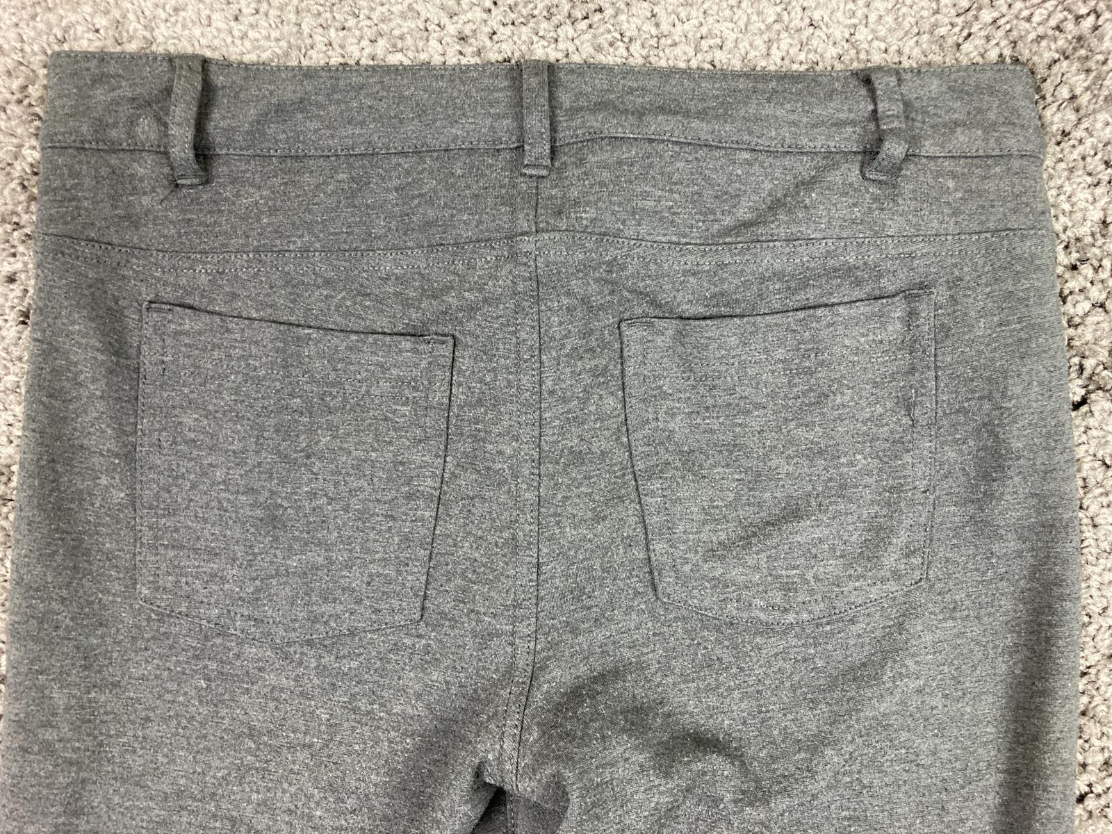 Athleta Avenue Ponte Skinny Knit Pants Women's Sz S Dark Charcoal Gray Stretch
