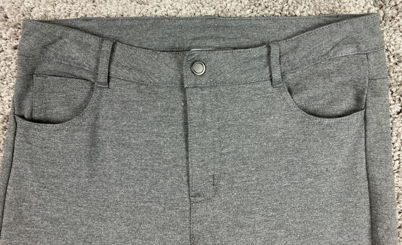 Athleta Avenue Ponte Skinny Knit Pants Women's Sz S Dark Charcoal Gray Stretch