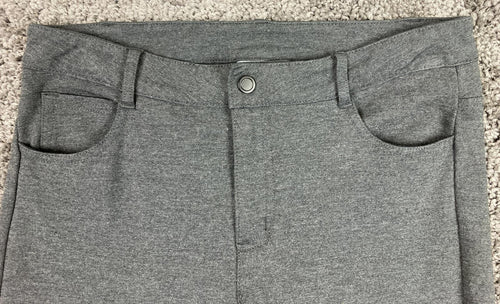 Athleta Avenue Ponte Skinny Knit Pants Women's Sz S Dark Charcoal Gray Stretch