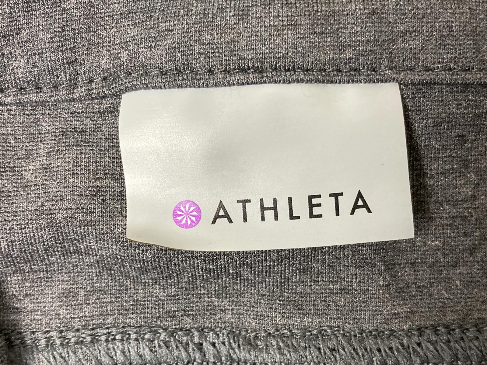 Athleta Avenue Ponte Skinny Knit Pants Women's Sz S Dark Charcoal Gray Stretch