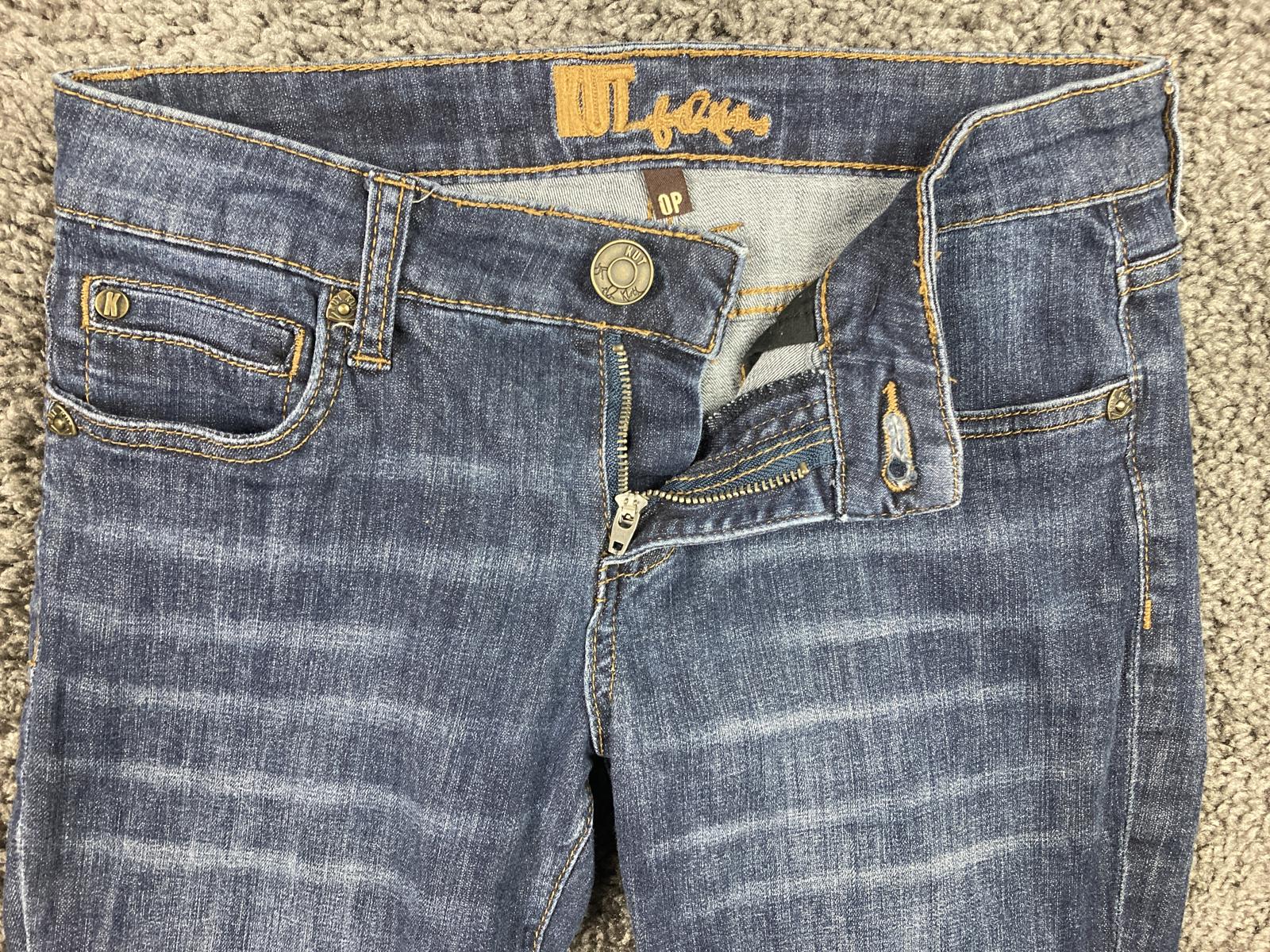 KUT From The Kloth Women’s Denim Ankle Skinny Stretch Jeans Sz 0P Petite 26x25