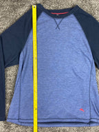 Tommy Bahama Sweater Mens Blue Sweatshirt Long Sleeve Lightweight Pullover Sz L