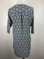 Fig & Flower Anthropologie Kendra Tunic Top Women’s Small Boho Geometric Print