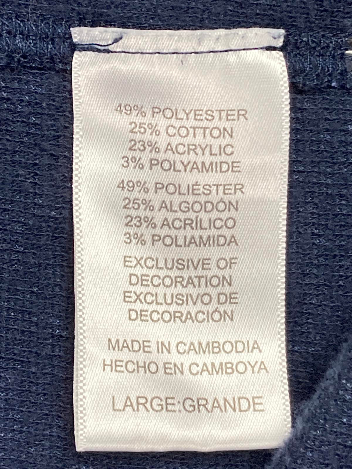 Tommy Bahama Sweater Mens Blue Sweatshirt Long Sleeve Lightweight Pullover Sz L