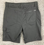 Gerry Cargo Shorts Men's Black Nylon Stretch Belted Outdoor Hiking  34