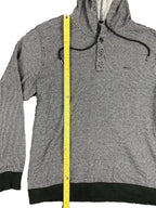 RVCA Hoodie Henley Pullover Men’s Gray Regular Fit Size L