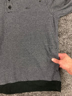 RVCA Hoodie Henley Pullover Men’s Gray Regular Fit Size L