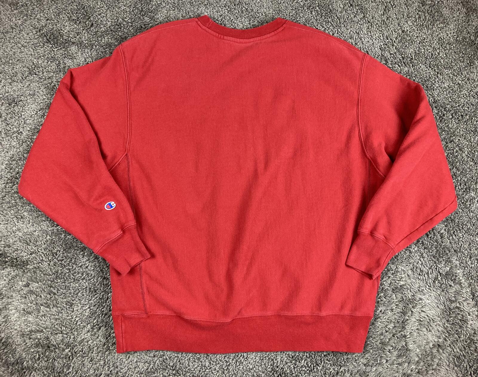 Champion Reverse Weave Marine Corps Sweatshirt Red Crewneck USMC Est 1775 Sz 2XL