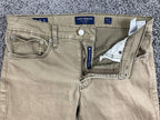 Lucky Brand 121 Slim Straight Pants Mens Khaki Tan Stretch Chino Jeans Sz 30x30