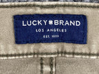 Lucky Brand 121 Slim Straight Pants Mens Khaki Tan Stretch Chino Jeans Sz 30x30