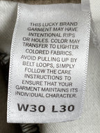 Lucky Brand 121 Slim Straight Pants Mens Khaki Tan Stretch Chino Jeans Sz 30x30