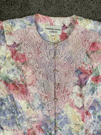 Vintage Nah Nah Collections Floral Jacquard Lace Blouse Jacket 16