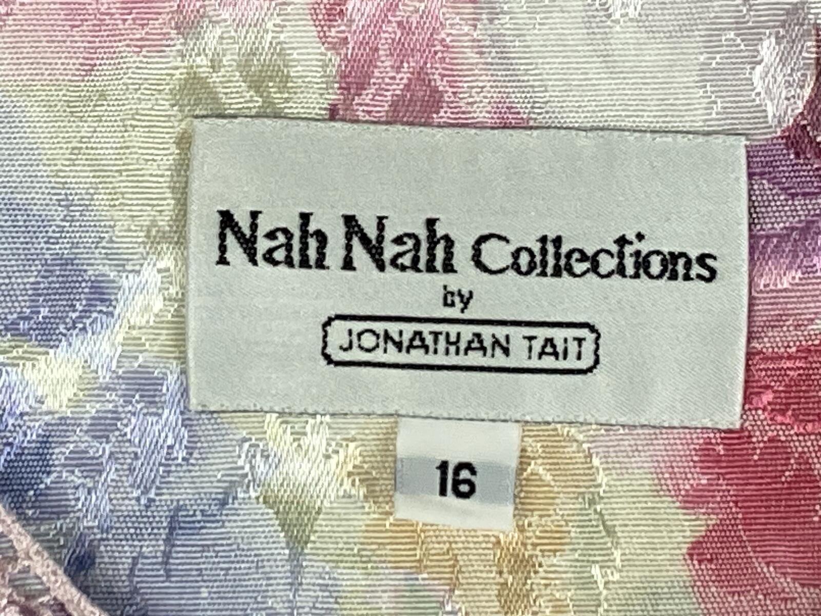 Vintage Nah Nah Collections Floral Jacquard Lace Blouse Jacket 16