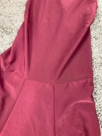 Brandy Melville Maroon Fit & Flare Mini Dress Size XS Made in Italy