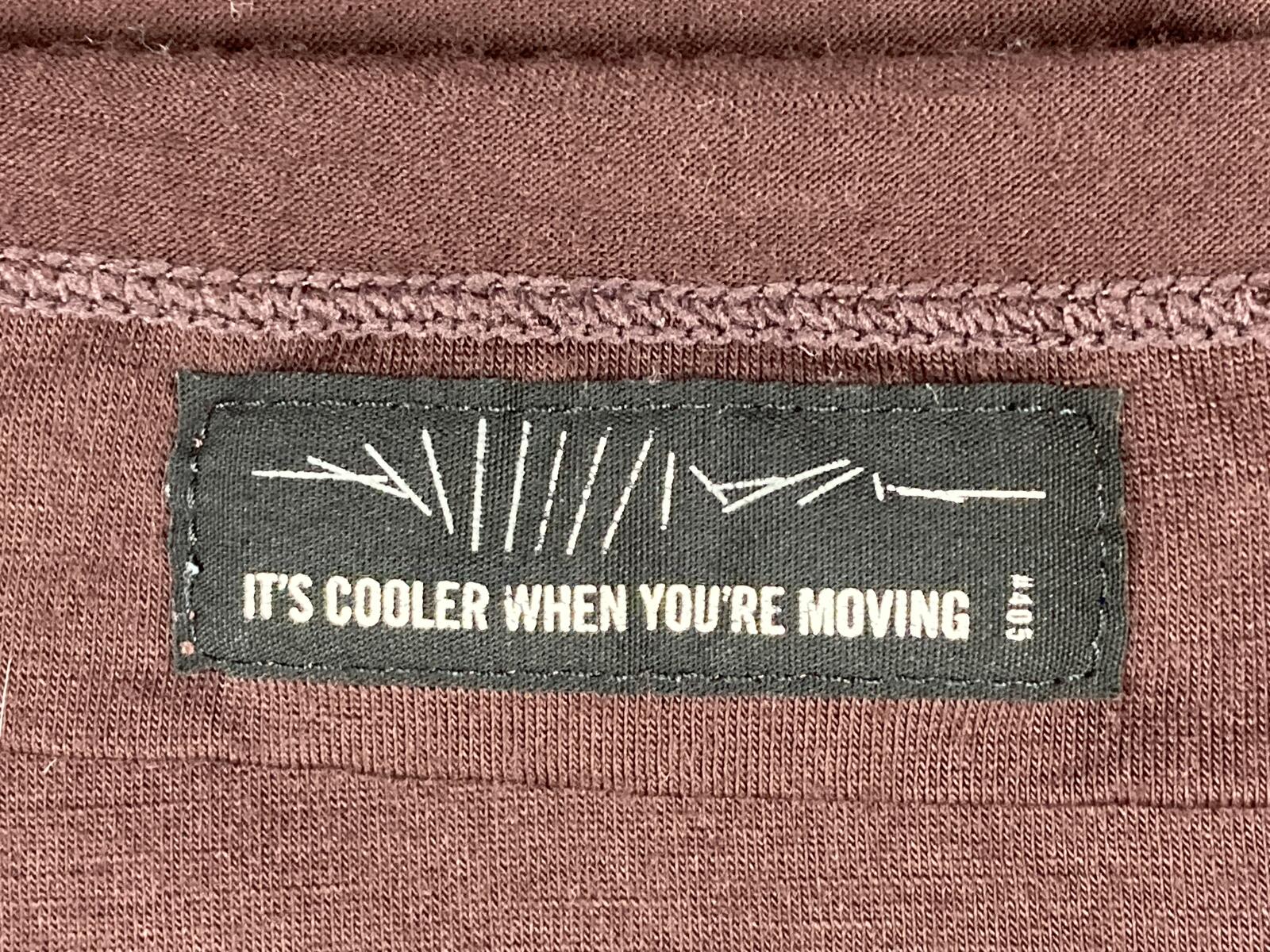 Rapha Merino Wool Cycling T-Shirt Mens XL Maroon Burgundy Short Sleeve Commuter