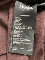 Rapha Merino Wool Cycling T-Shirt Mens XL Maroon Burgundy Short Sleeve Commuter