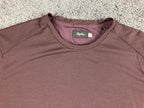 Rapha Merino Wool Cycling T-Shirt Mens XL Maroon Burgundy Short Sleeve Commuter