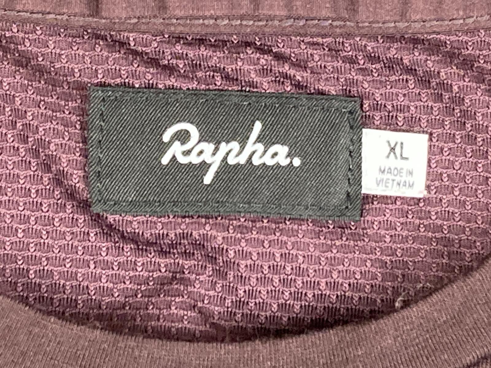 Rapha Merino Wool Cycling T-Shirt Mens XL Maroon Burgundy Short Sleeve Commuter