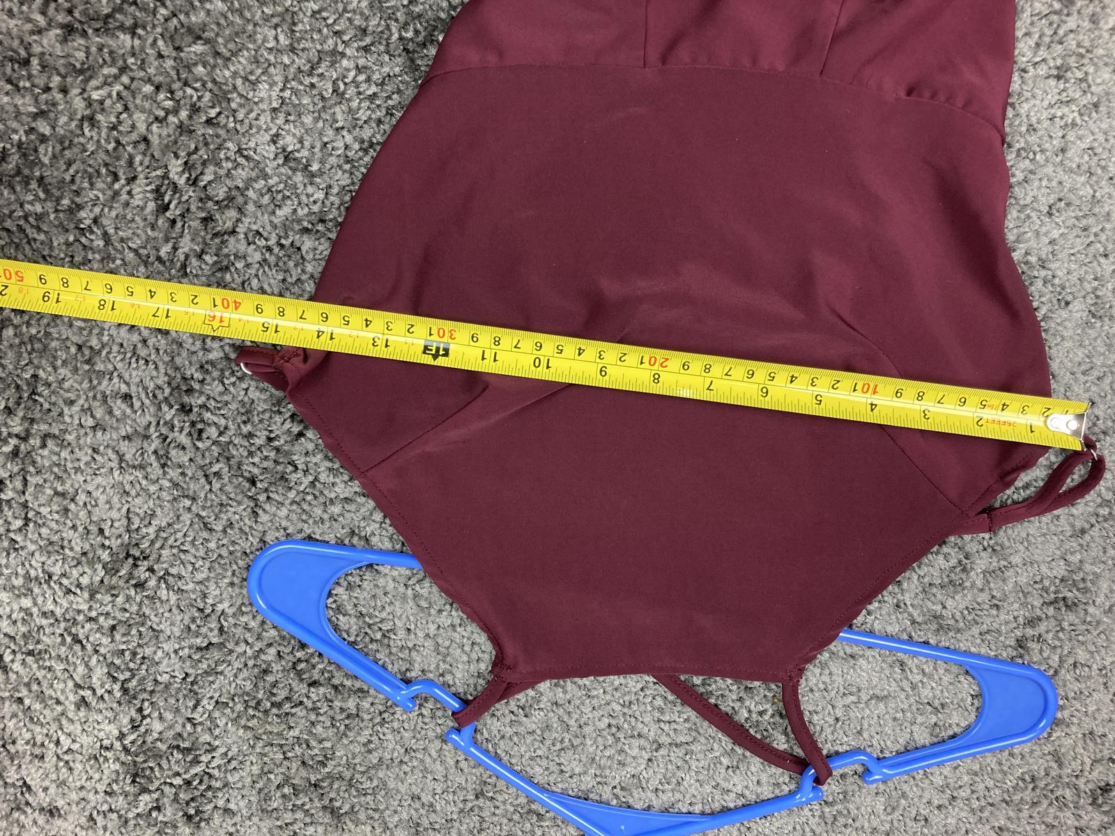 Brandy Melville Maroon Fit & Flare Mini Dress Size XS Made in Italy