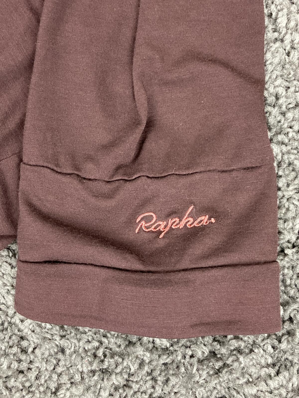 Rapha Merino Wool Cycling T-Shirt Mens XL Maroon Burgundy Short Sleeve Commuter