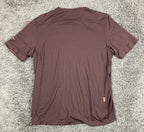 Rapha Merino Wool Cycling T-Shirt Mens XL Maroon Burgundy Short Sleeve Commuter