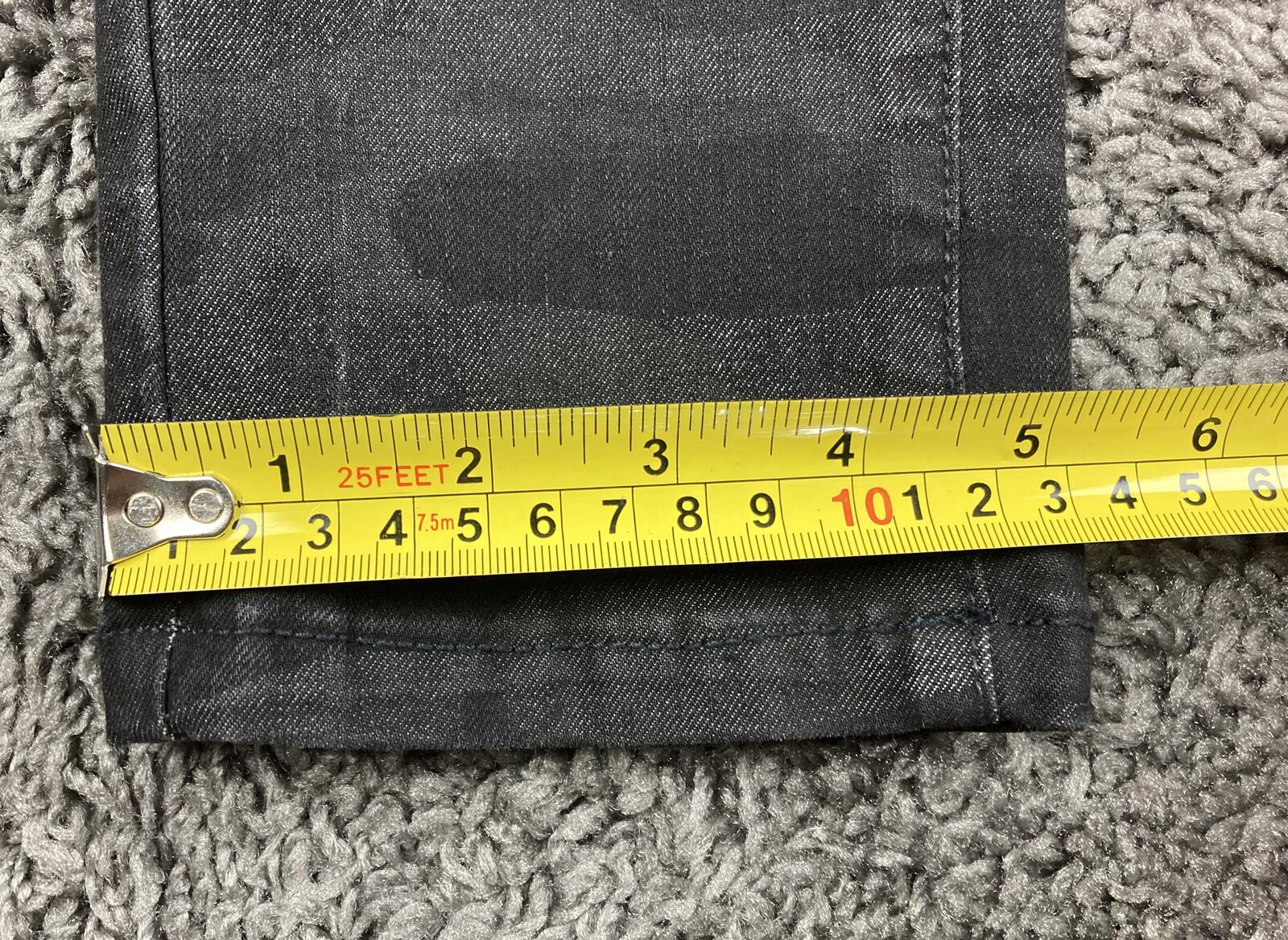 G.I.L.I. Camo Skinny Jeans Womens 8 Black Gray Dual Stretch Denim Pants