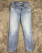 Levi's 505 Straight Jeans Women's Blue Denim Size 6 28x32
