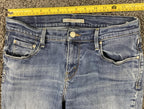 Levi's 505 Straight Jeans Women's Blue Denim Size 6 28x32