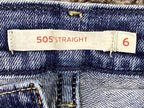 Levi's 505 Straight Jeans Women's Blue Denim Size 6 28x32