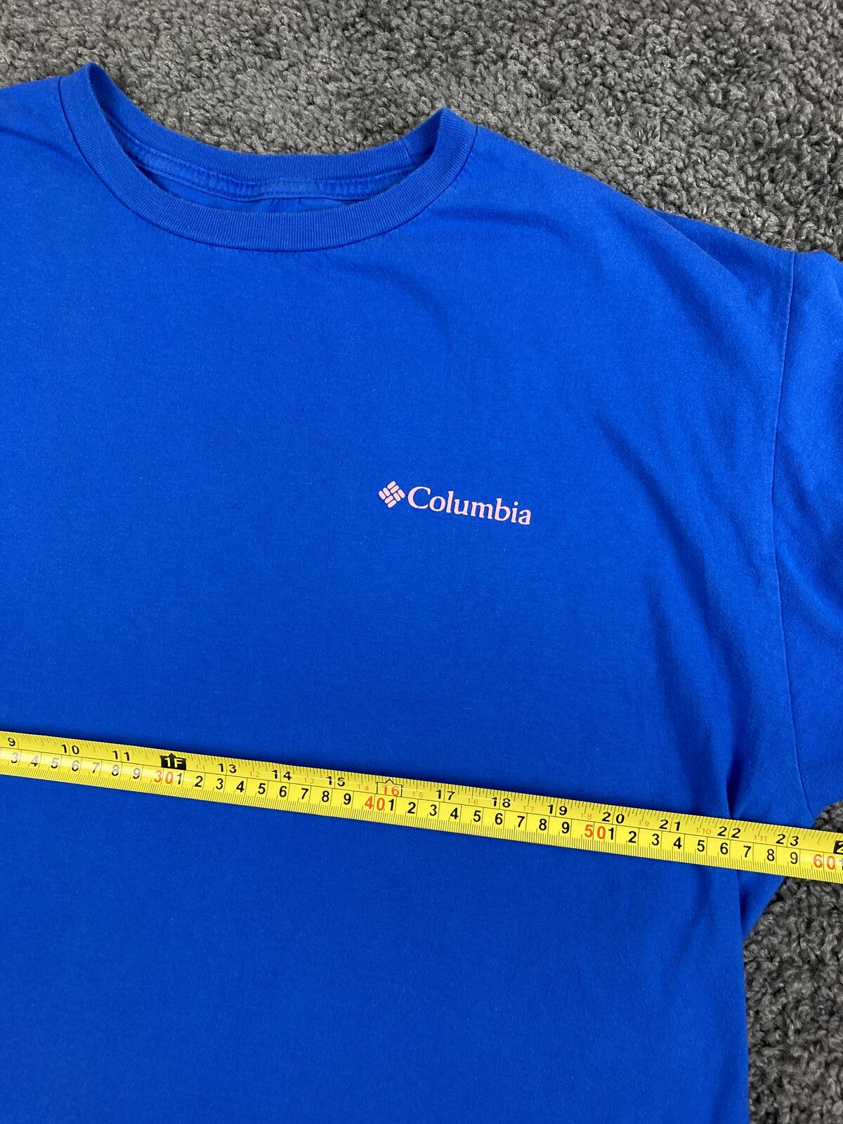 Columbia California Graphic T Shirt Mens Blue The Golden State Cotton Tee Top XL