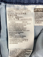 Levi's 505 Straight Jeans Women's Blue Denim Size 6 28x32